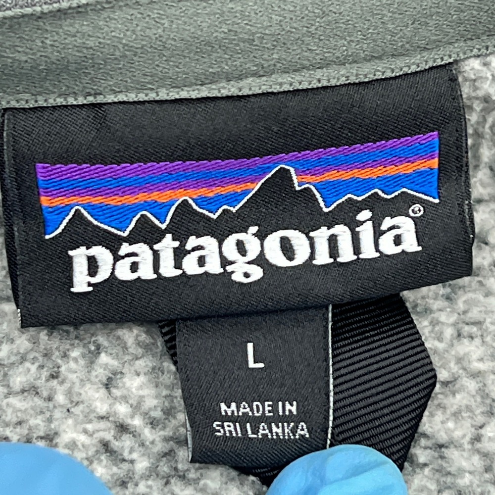 Patagonia Better Sweater Vest Mens Large Gray Heathered Knit Full Zip LOGO 25881 - Picture 3 of 12